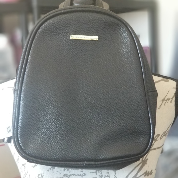 Jennifer Lopez Mini BLACK GOLD BACKPACK JLO BRAND - Picture 3 of 6